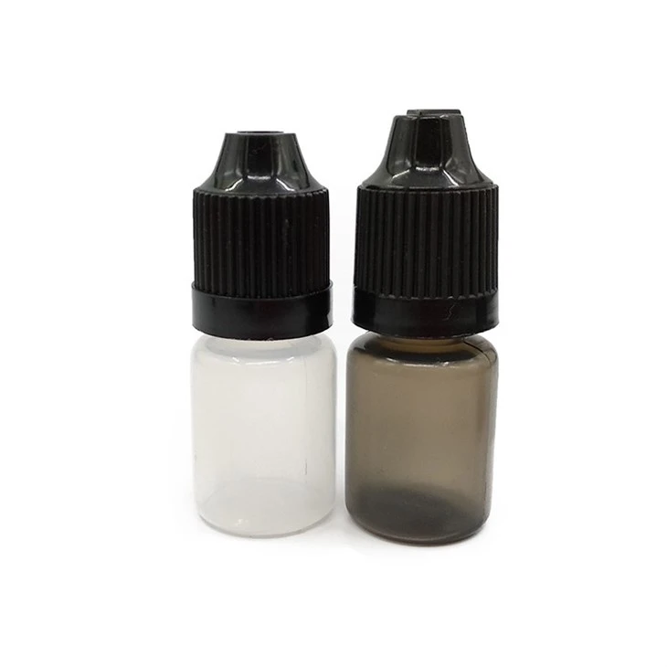 China suppliers pe dropper vape hdpe squeeze e liquid bottle 5ml for smoke oil