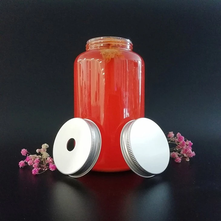 PET Plastic Drinking Bottle With Aluminum Cap