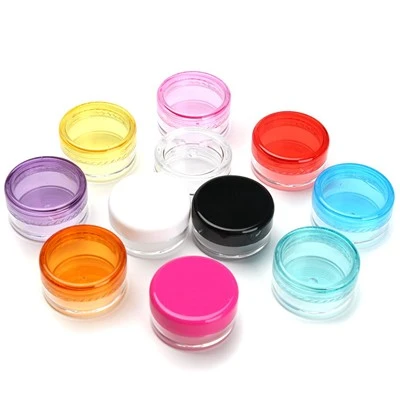 Cream PP gratis prov kan 3 ml 5 ml containrar kosmetiska