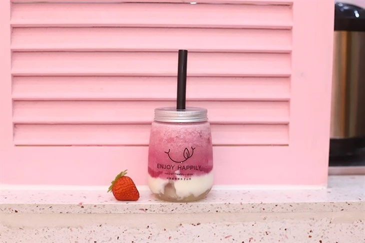 Transparent U Shaped Plastic Bottle Transparent Juice Drink