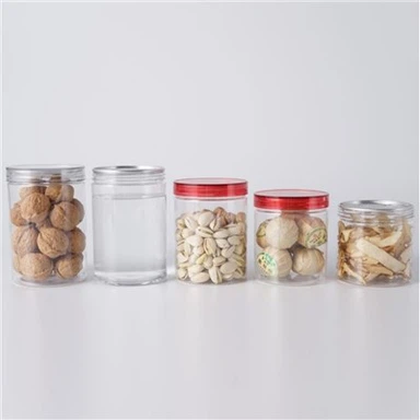 Tom 200 ml 300 ml 500 ml husdjursplastburk aluminiumlock plastburk med bred mun husdjur